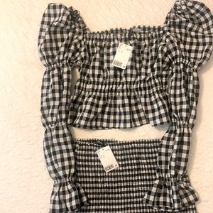 New-Never worn! Black and White Skirt Set